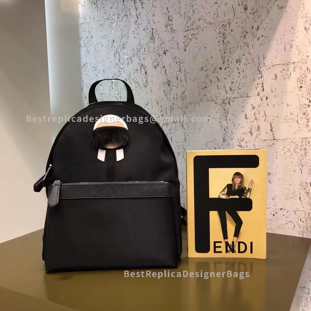 Fendi Black Nylon Backpack 231S
